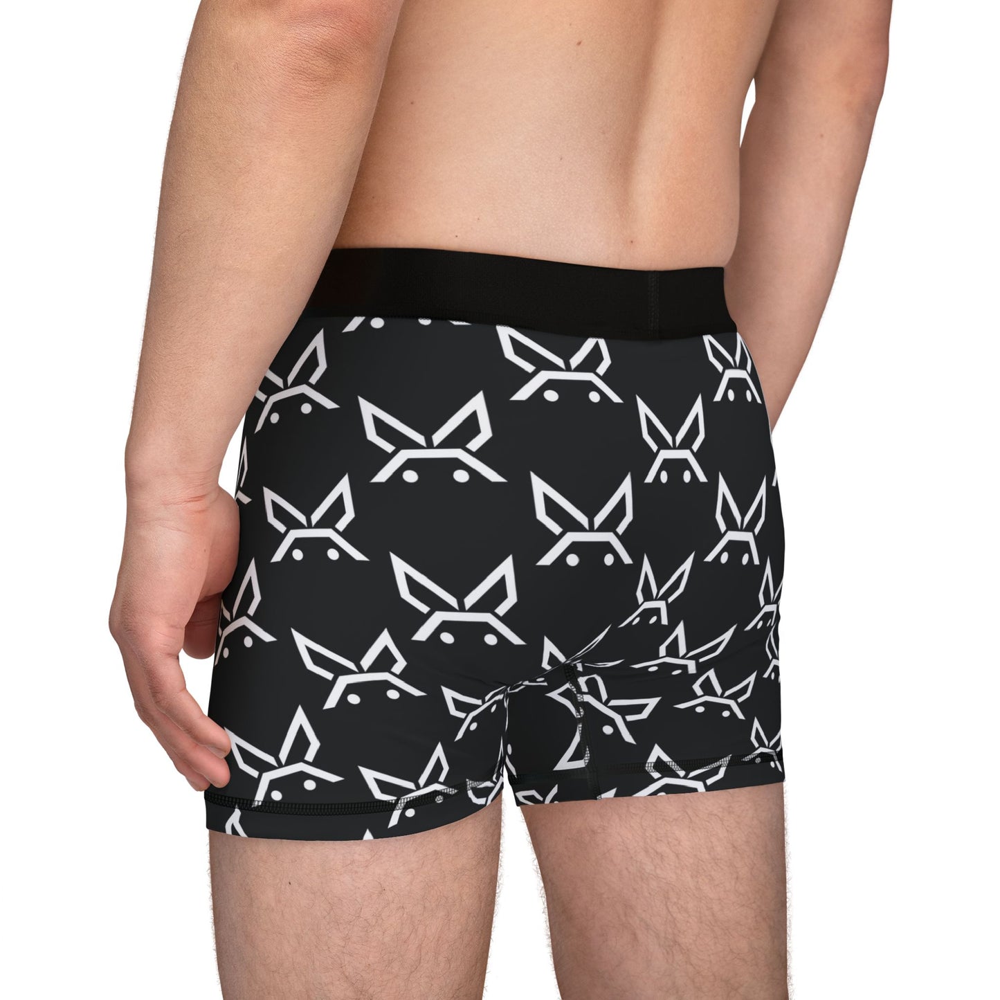PBH "PEWBICKHARE UNDERWEAR - BLACK|WHITE PATTERN" Men's Boxer Briefs