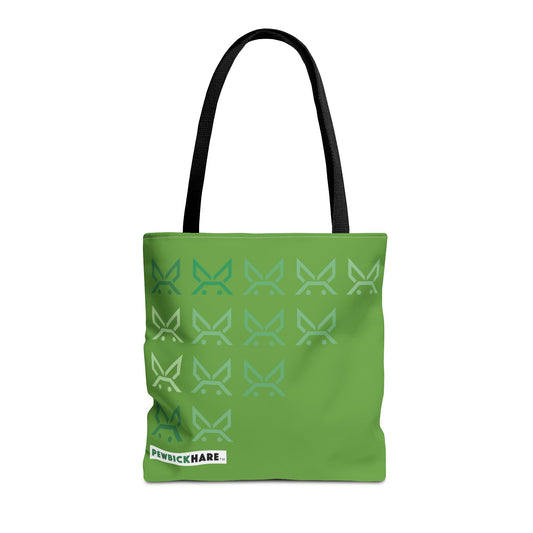 PBH 'Cascade Green on Green HARE' Tote Bag