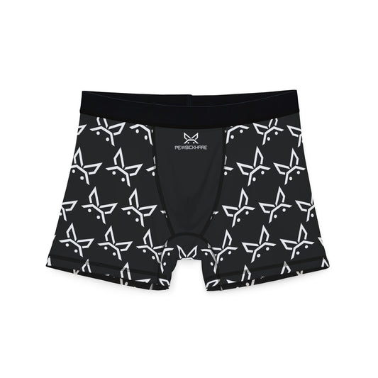 PBH "PEWBICKHARE UNDERWEAR - BLACK|WHITE PATTERN" Men's Boxer Briefs