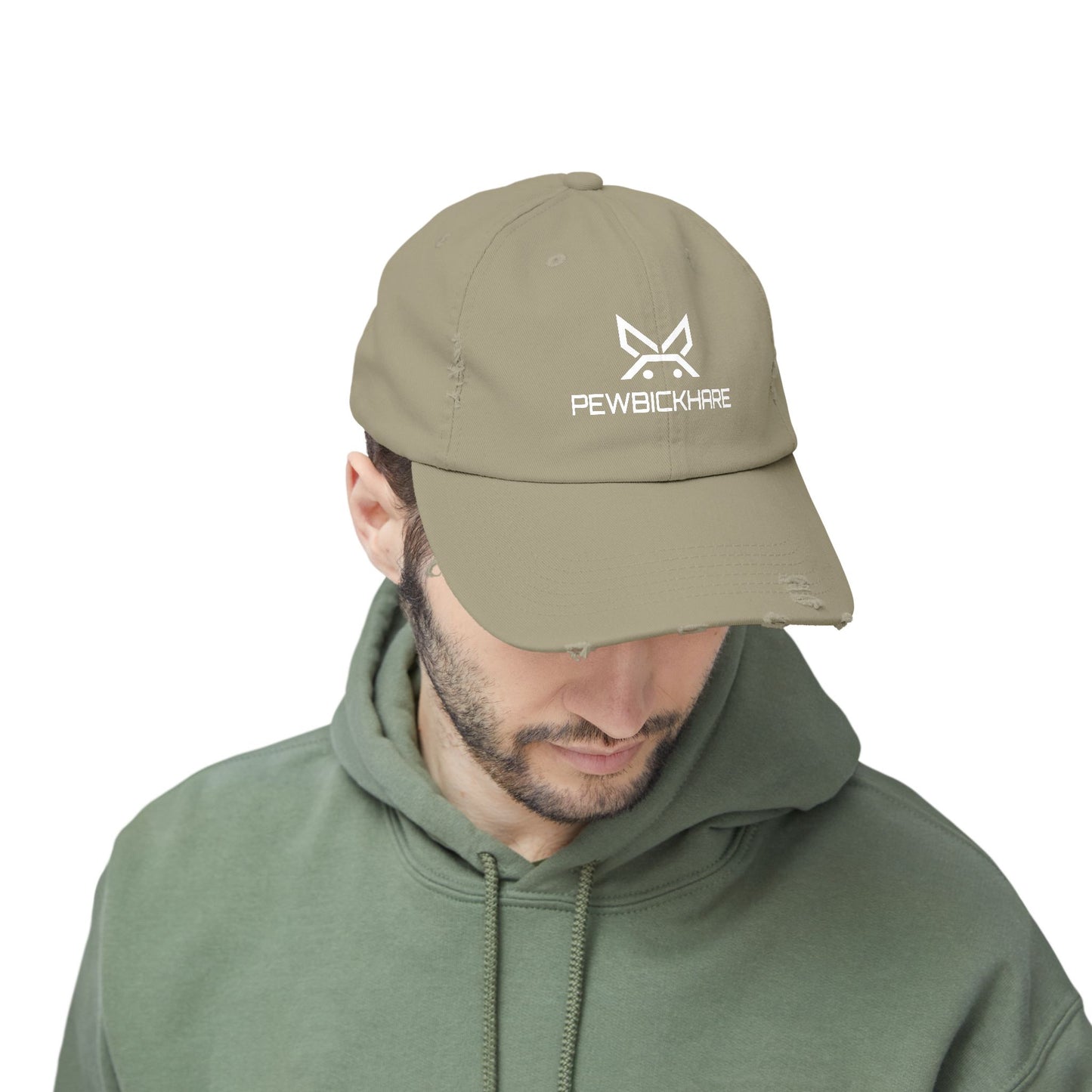 PBH - Distressed Cap - White Embroidery