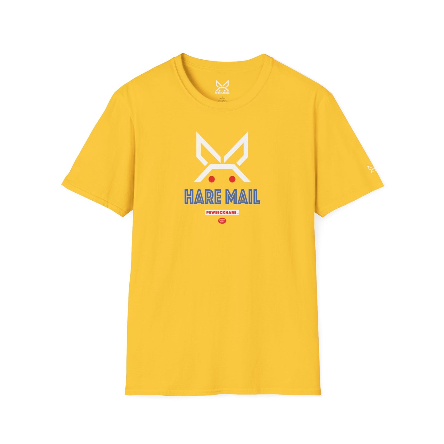 PBH "HARE MAIL" (white edition) - Unisex Cotton T-shirt