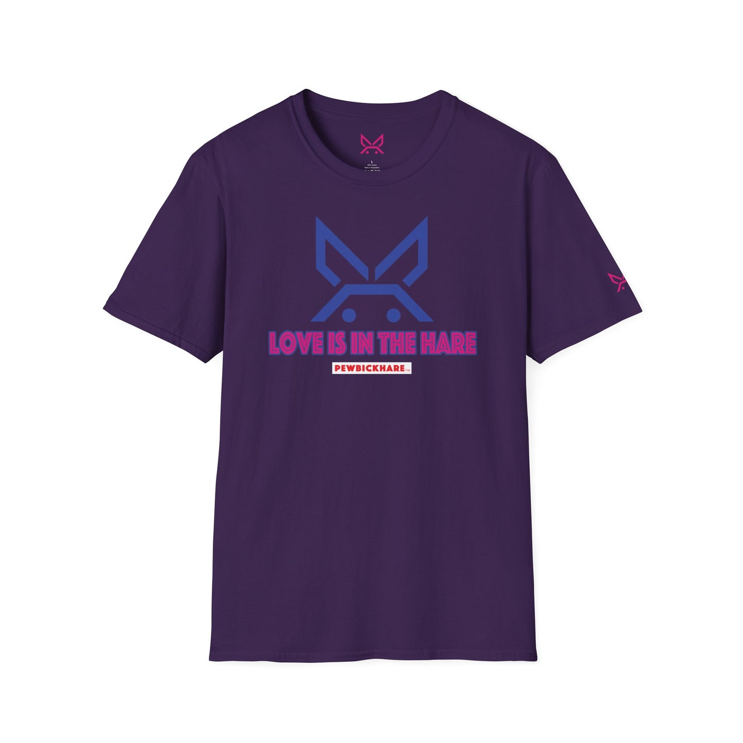 PBH "LOVE IS IN THE HARE" - (Hot Pink edition) - Original Unisex Cotton T-shirt