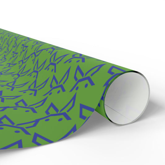 PBH: Vibrant Hare-Themed Wrapping Paper for All Occasions - GREEN