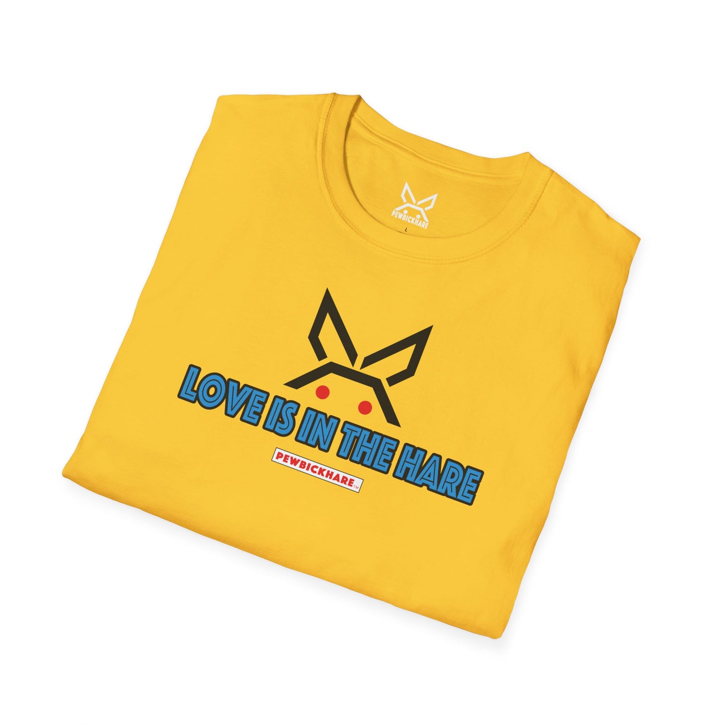 PBH "LOVE IS IN THE HARE" - (white edition) - Original Unisex Cotton T-shirt