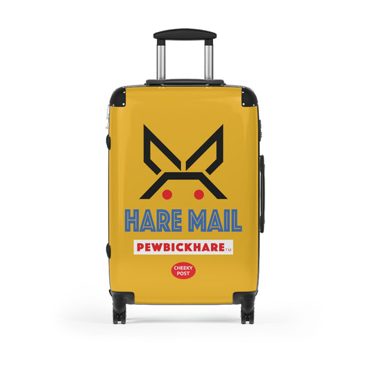 PBH - HARE MAIL Design | Colorful Suitcase for Travel Lovers - Yellow
