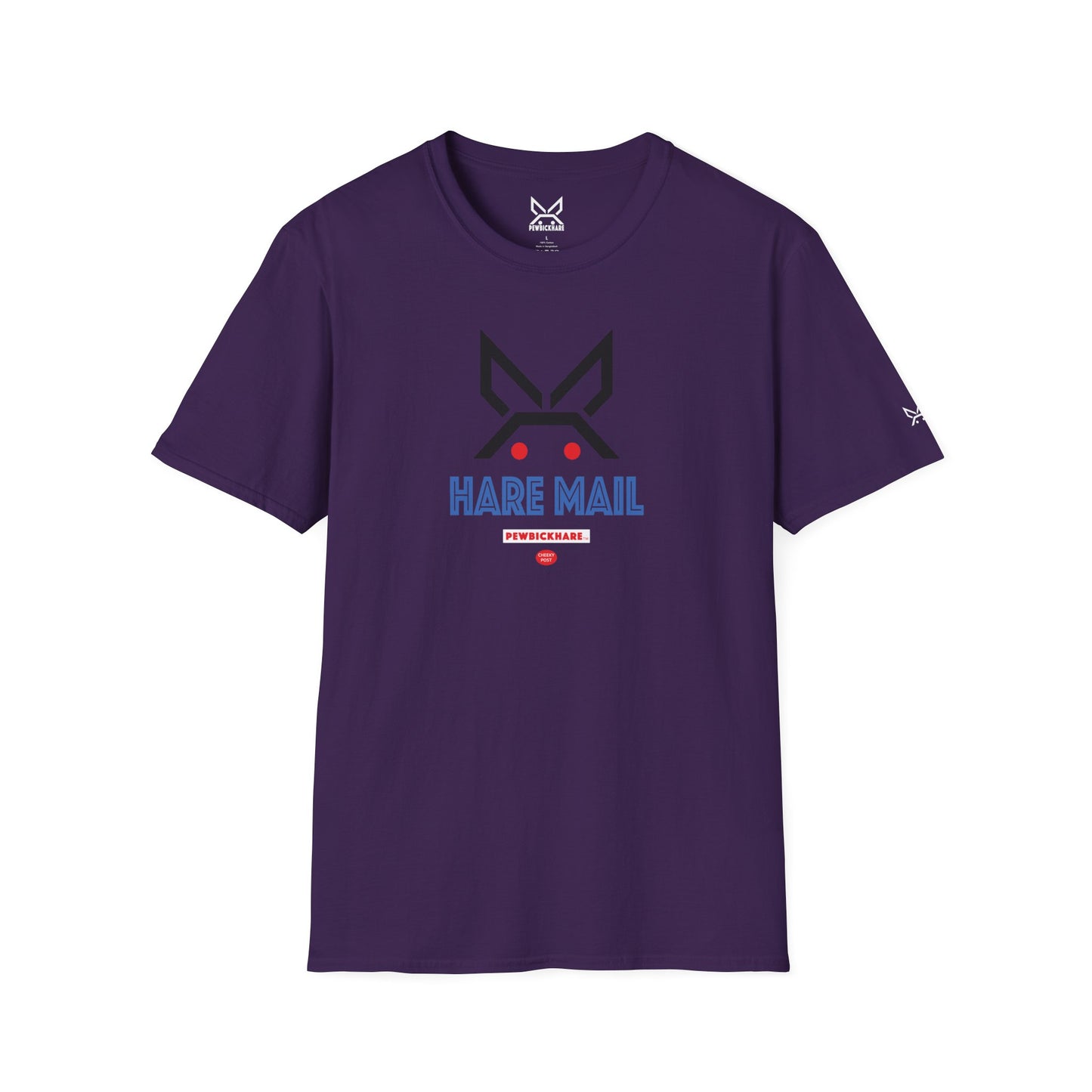 PBH "HARE MAIL" - (black edition) - Original Unisex Cotton T-shirt