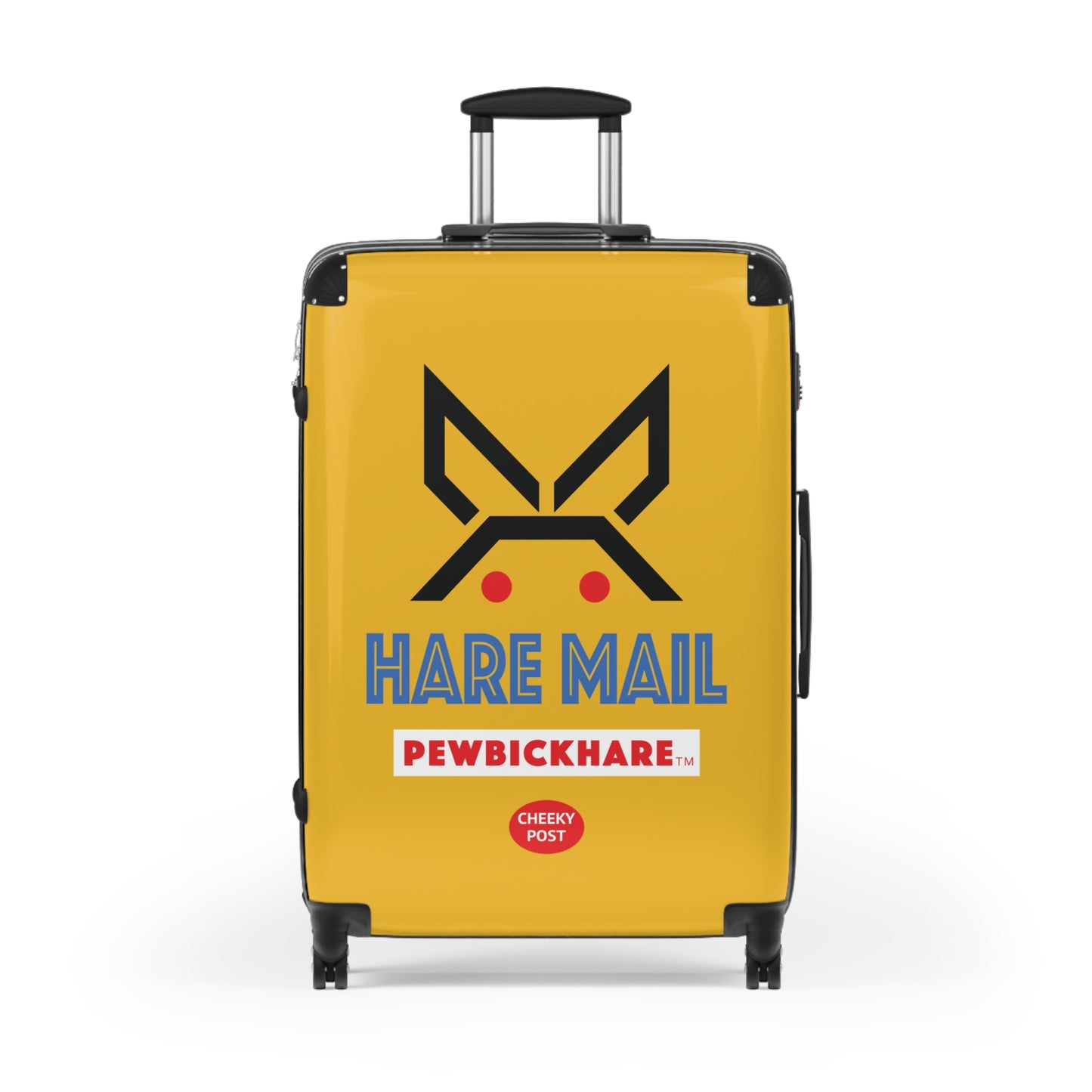 PBH - HARE MAIL Design | Colorful Suitcase for Travel Lovers - Yellow