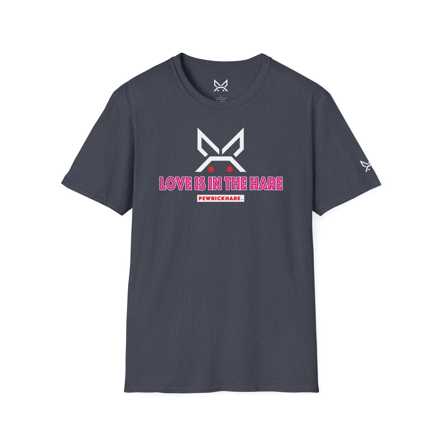 PBH "LOVE IS IN THE HARE" - (White/Pink edition) - Original Unisex Cotton T-shirt