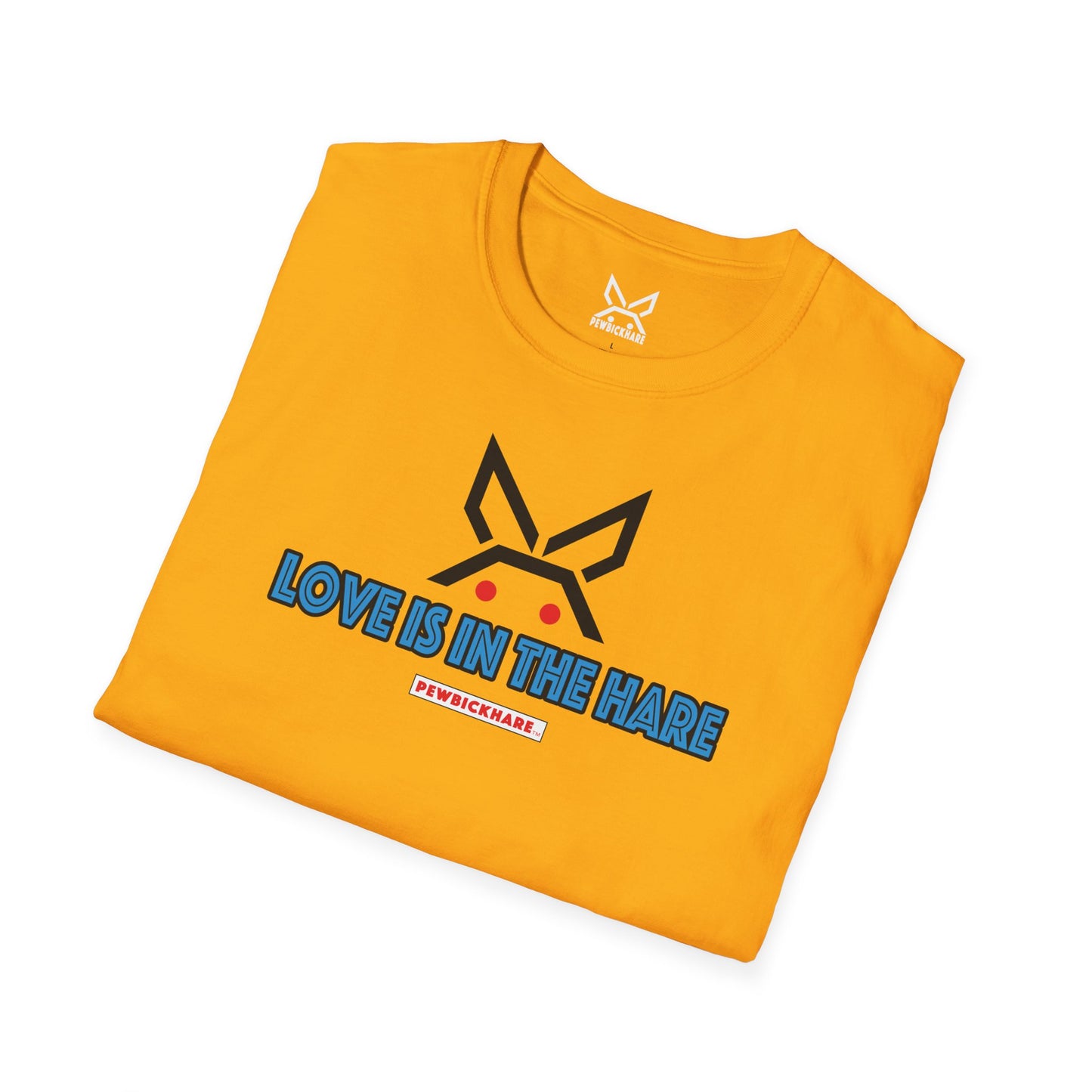 PBH "LOVE IS IN THE HARE" - (white edition) - Original Unisex Cotton T-shirt