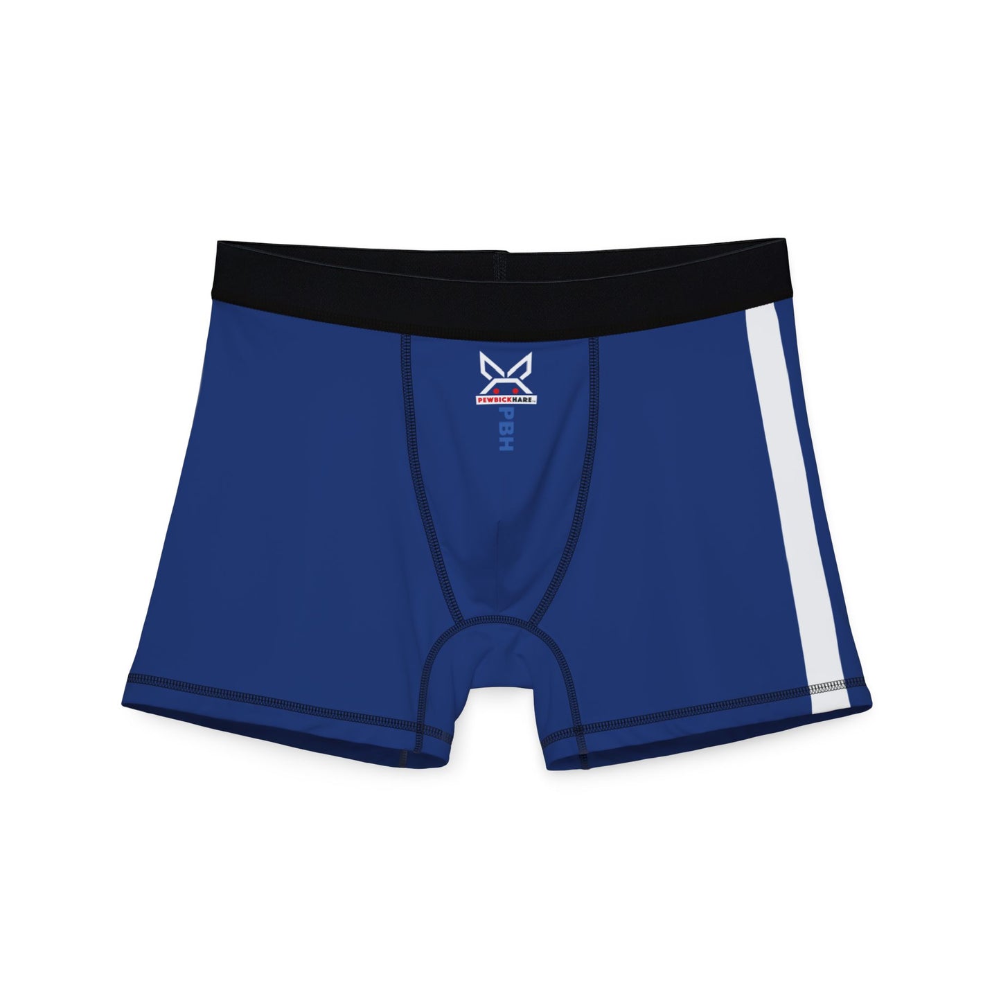 PBH "PBH UNDERWEAR - BLUE|WHITE STRIPE" Men's Boxer Briefs