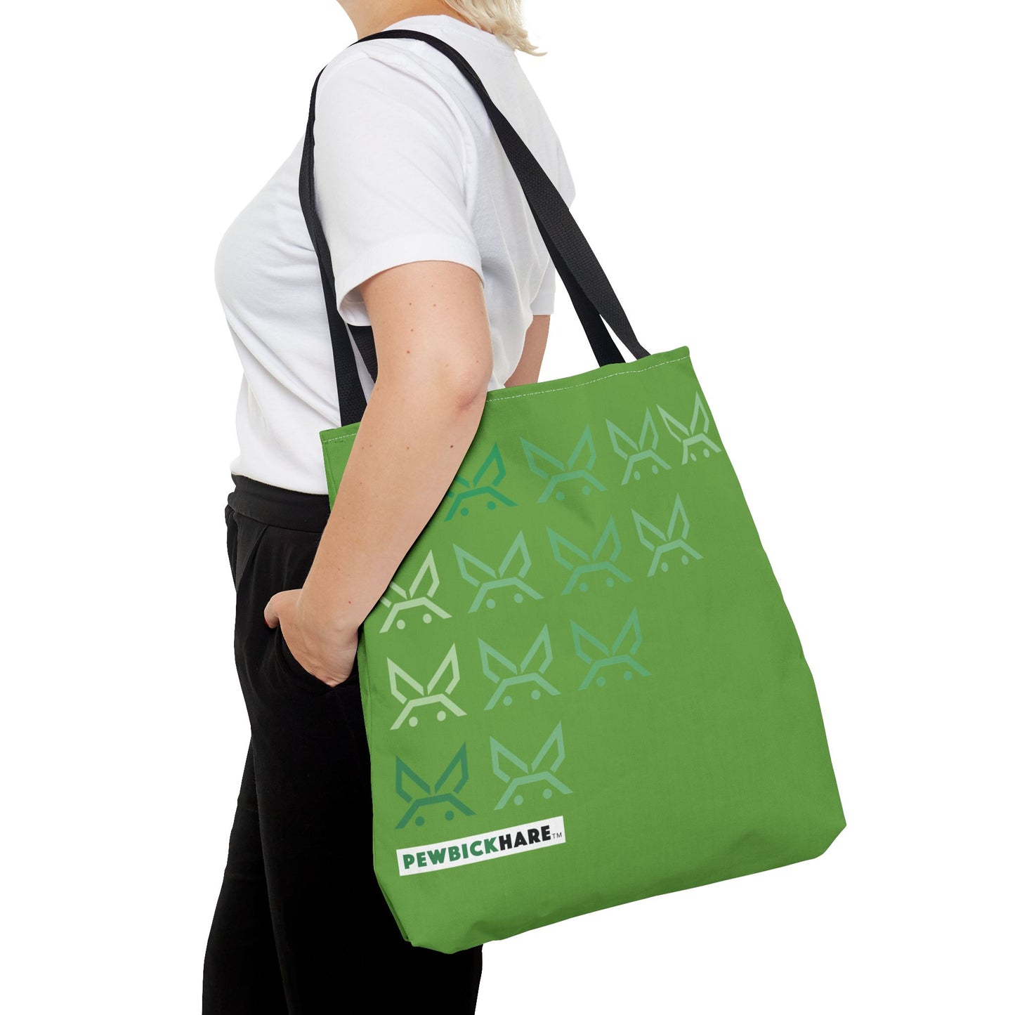 PBH 'Cascade Green on Green HARE'  Tote Bag
