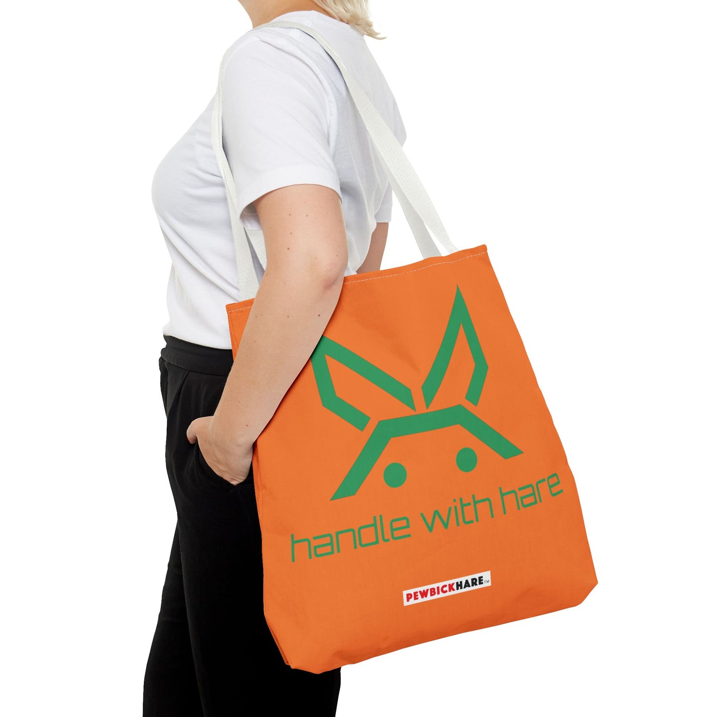 PBH 'Handle with HARE'  Orange Tote Bag