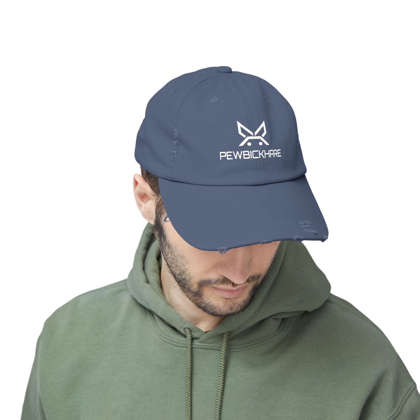 PBH - Distressed Cap - White Embroidery