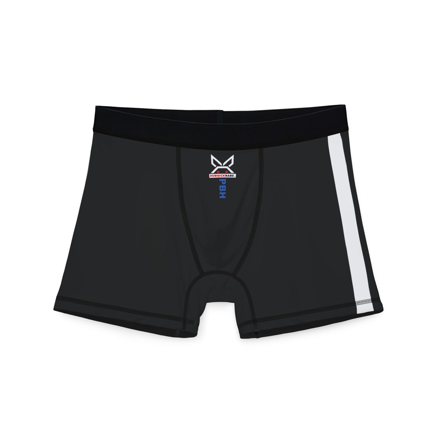 PBH "PBH UNDERWEAR - BLACK|WHITE STRIPE" Men's Boxer Briefs
