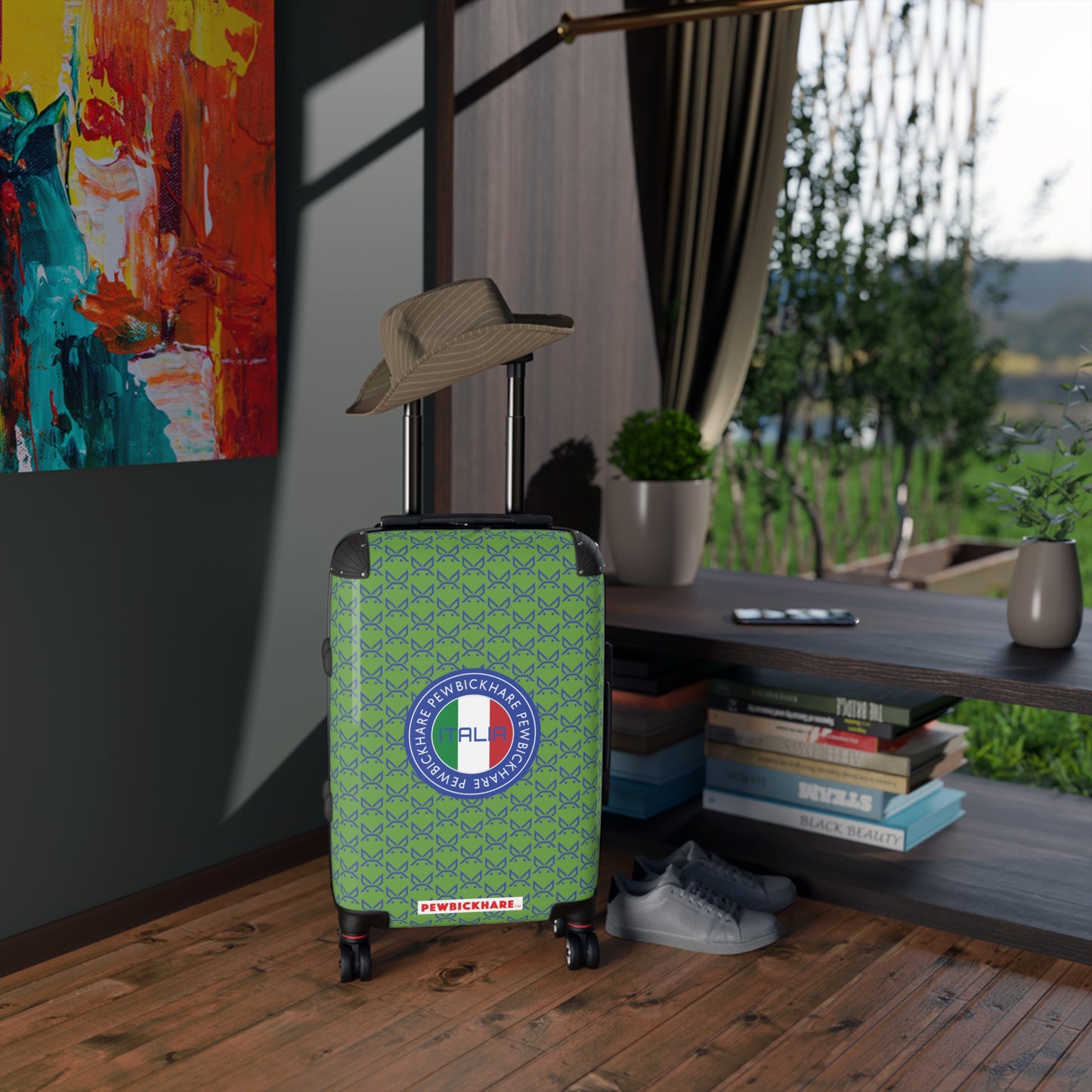 PBH - PEWBICKHARE ITALIA Design | Colorful Suitcase for Travel Lovers - Green
