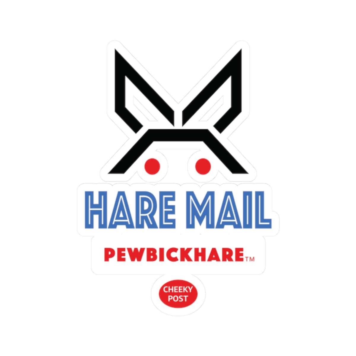 PBH: 'HARE MAIL' Sticker