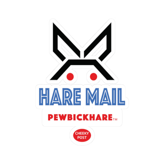 PBH: 'HARE MAIL' Sticker
