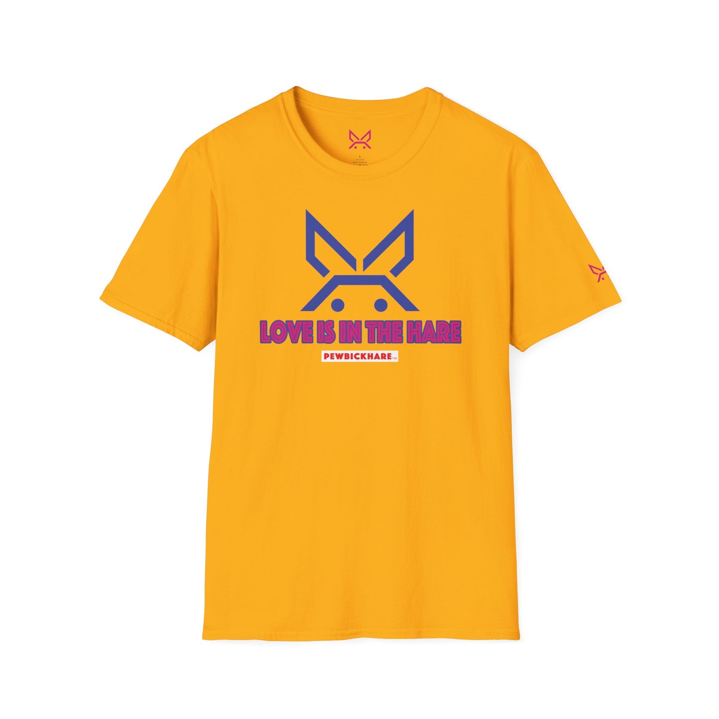 PBH "LOVE IS IN THE HARE" - (Hot Pink edition) - Original Unisex Cotton T-shirt