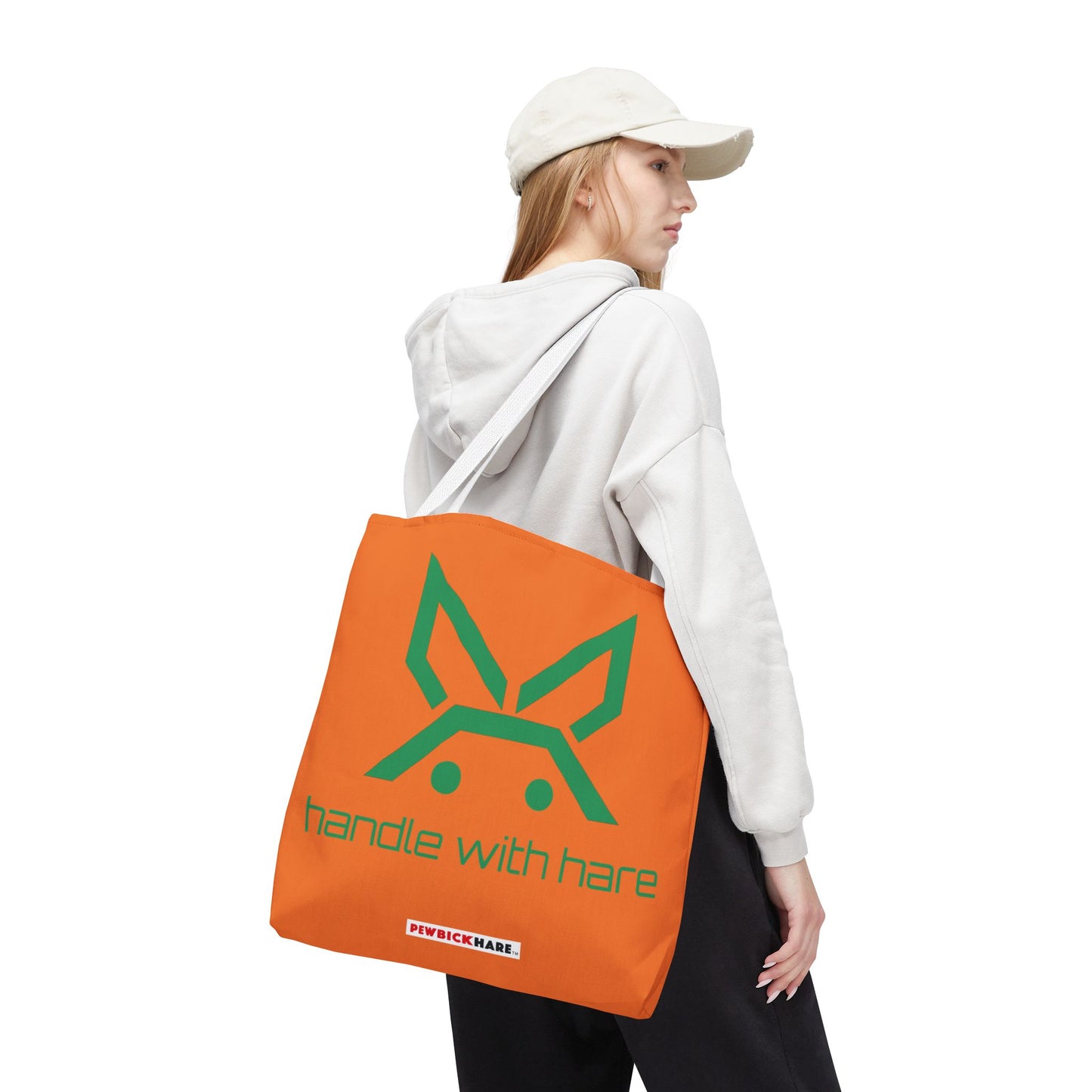 PBH 'Handle with HARE'  Orange Tote Bag