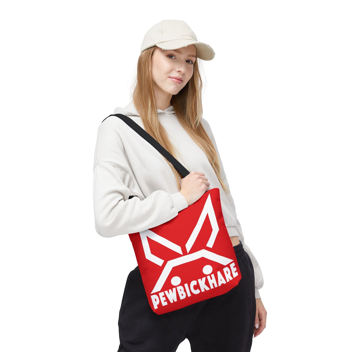 PBH 'Maxi HARE White'  Red Tote Bag