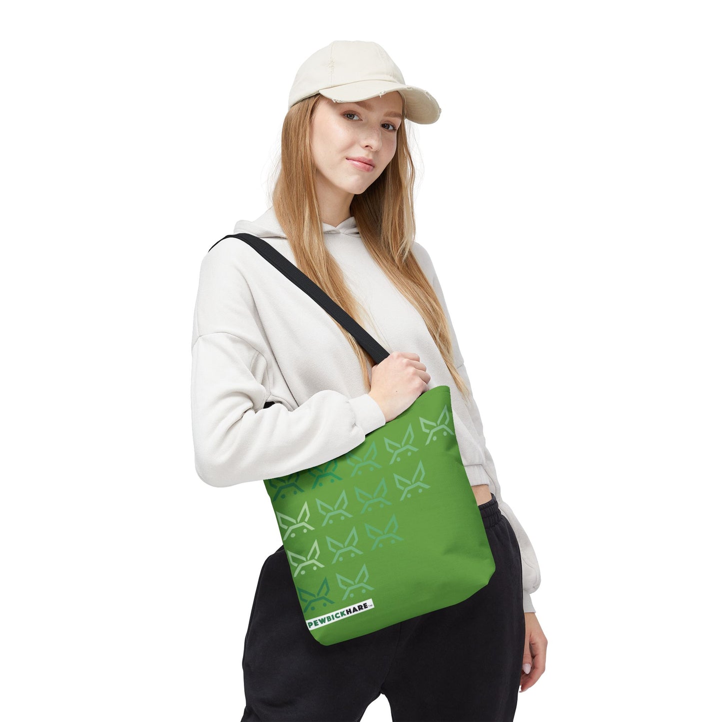 PBH 'Cascade Green on Green HARE'  Tote Bag