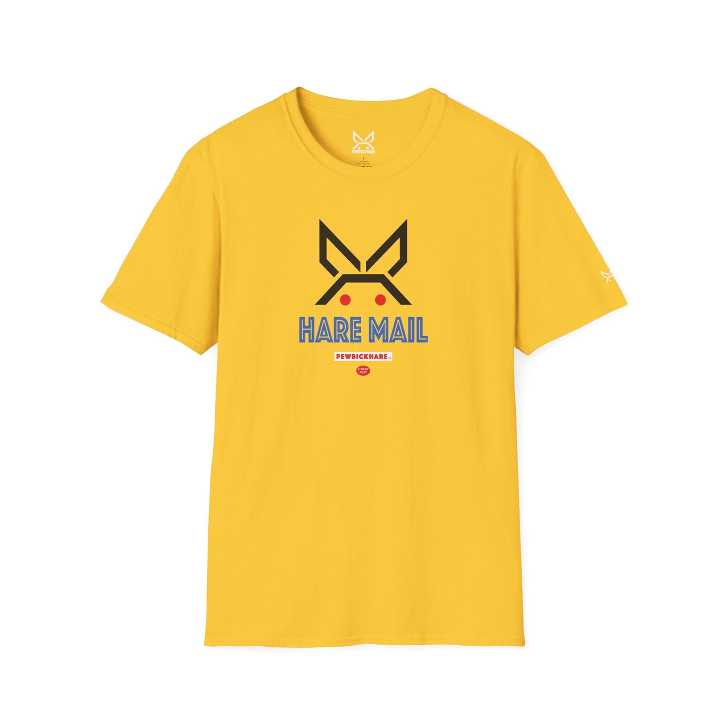 PBH "HARE MAIL" - (black edition) - Original Unisex Cotton T-shirt