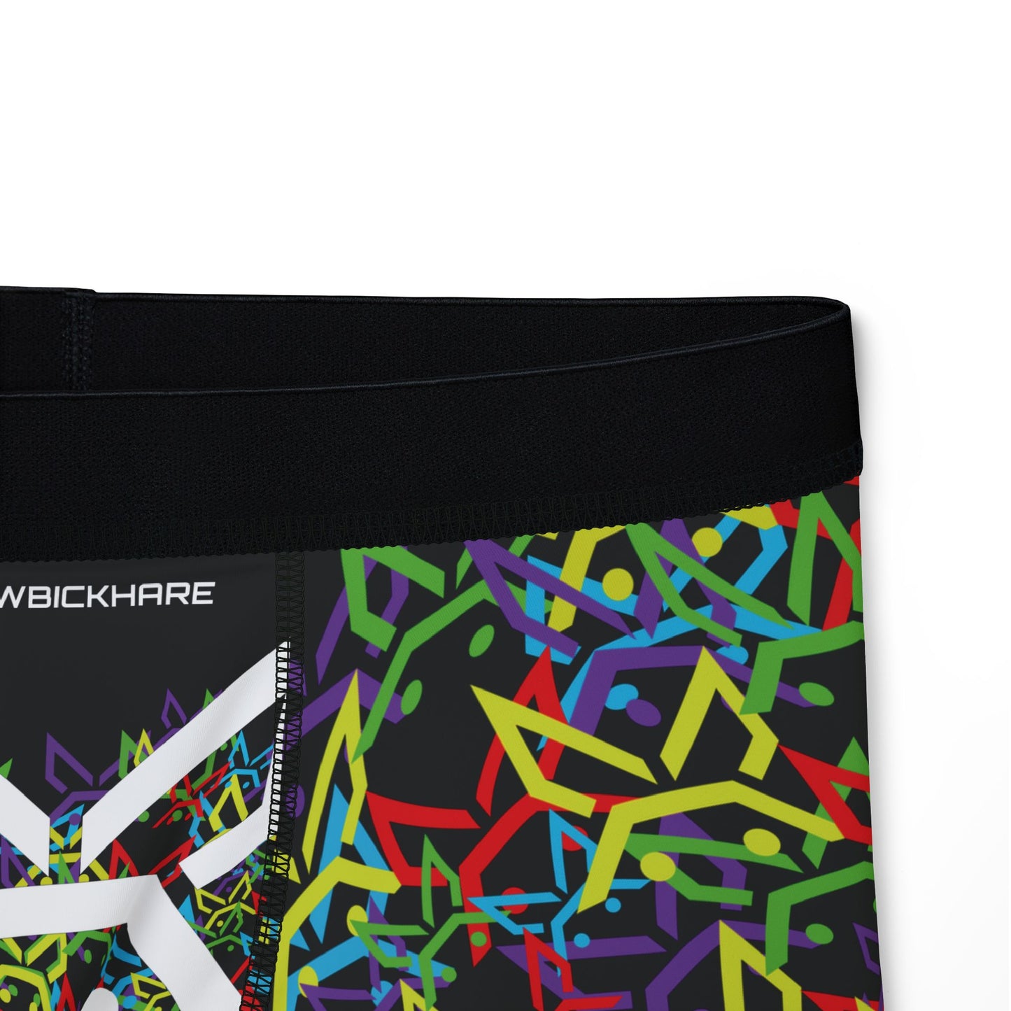 PBH "PEWBICKHARE UNDERWEAR" Neon HARE Pattern Men's Boxer Briefs