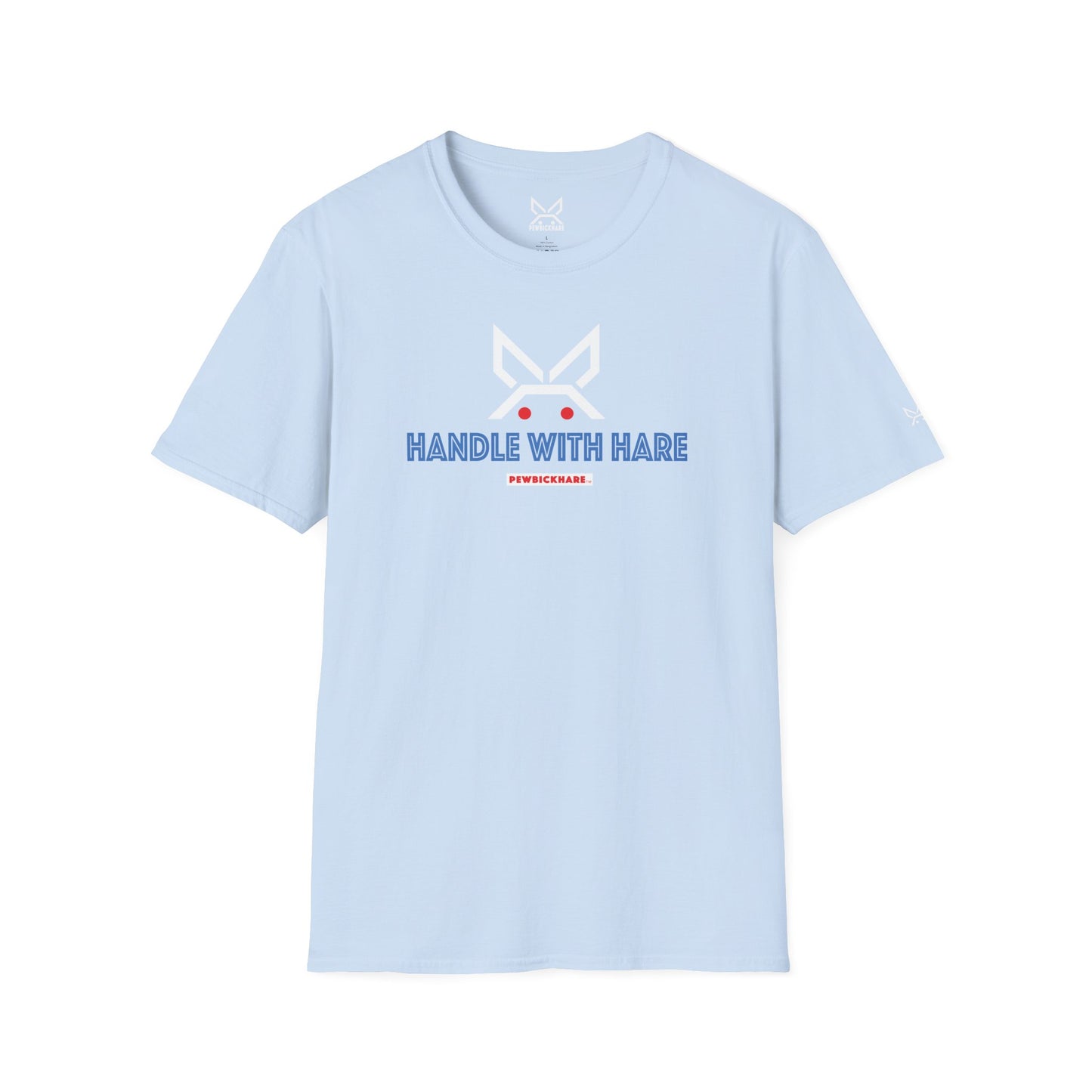PBH "HANDLE WITH HARE" - (white edition) - Original Unisex Cotton T-shirt