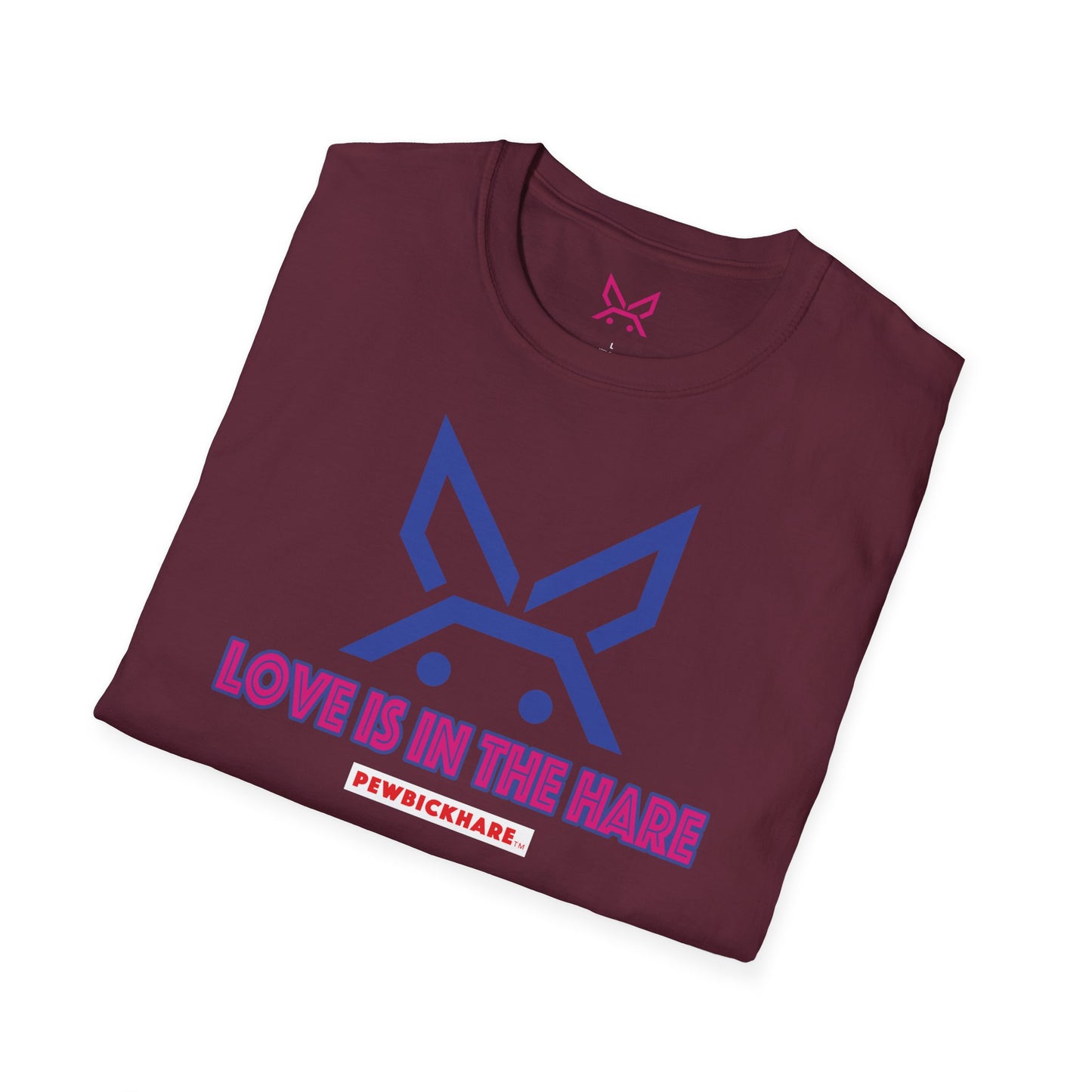 PBH "LOVE IS IN THE HARE" - (Hot Pink edition) - Original Unisex Cotton T-shirt