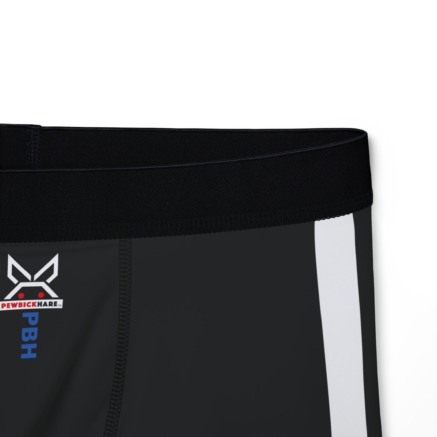 PBH "PBH UNDERWEAR - BLACK|WHITE STRIPE" Men's Boxer Briefs