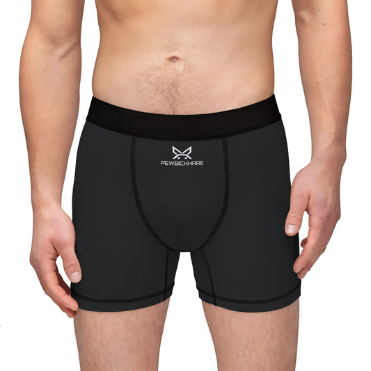 PBH "PEWBICKHARE UNDERWEAR - BLACK|WHITE LOGO" Men's Boxer Briefs