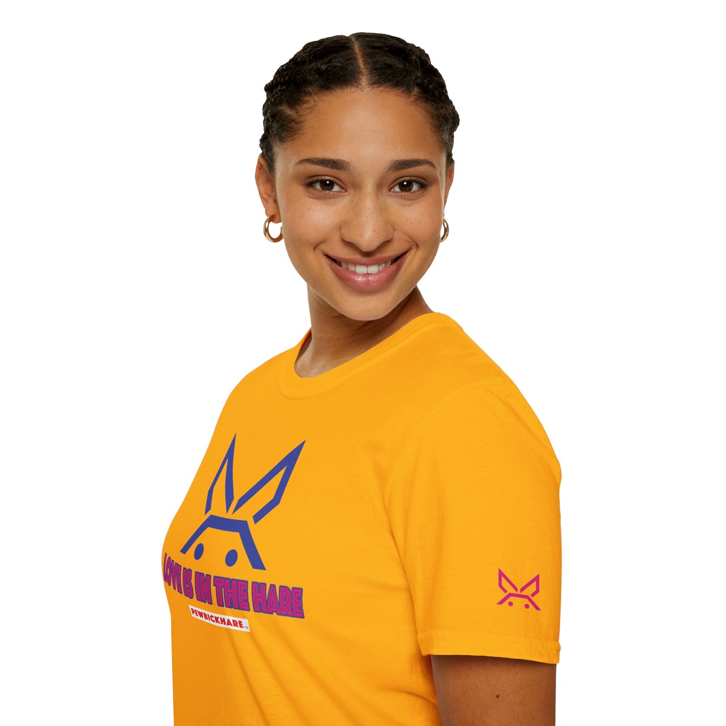 PBH "LOVE IS IN THE HARE" - (Hot Pink edition) - Original Unisex Cotton T-shirt