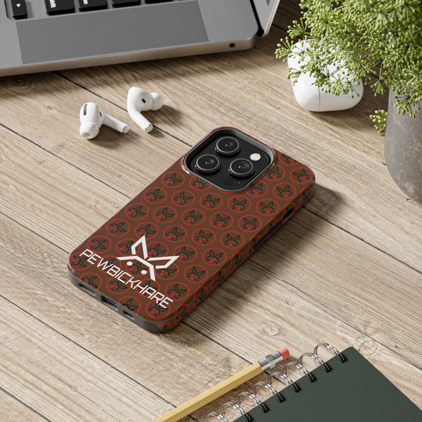 PBH Designer Phone Case - Dark Brown