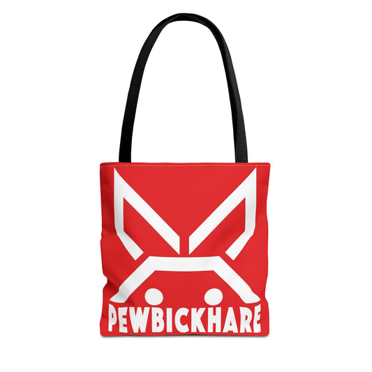 PBH 'Maxi HARE White'  Red Tote Bag