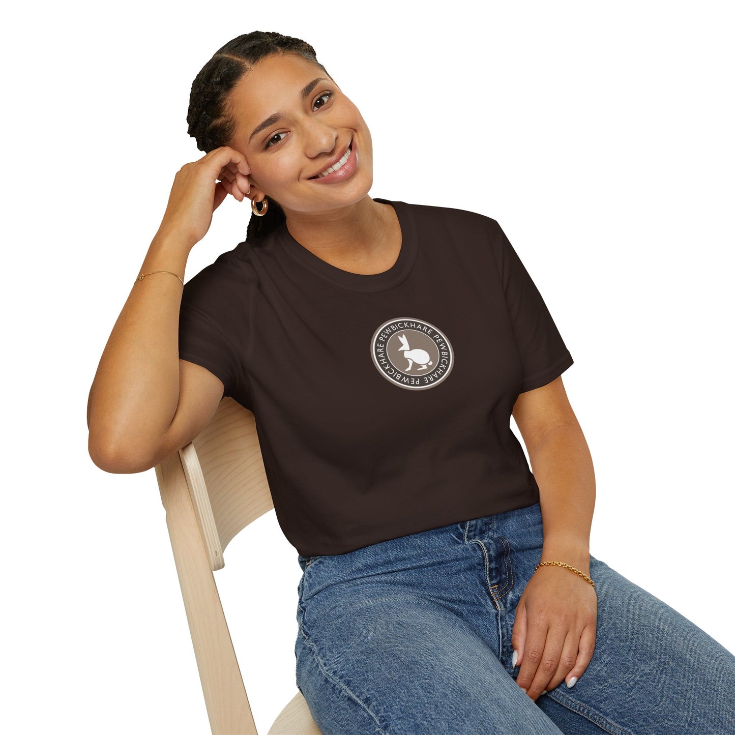 PBH "OG Logo Patch- Brown" - Unisex Cotton T-shirt
