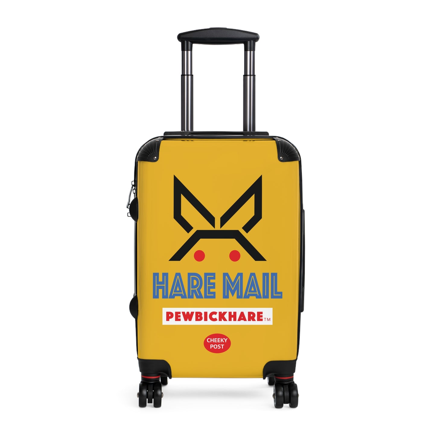 PBH - HARE MAIL Design | Colorful Suitcase for Travel Lovers - Yellow