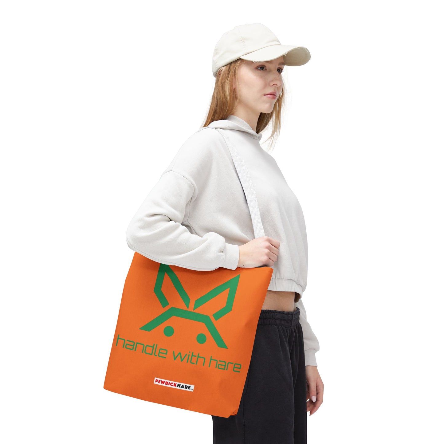 PBH 'Handle with HARE'  Orange Tote Bag