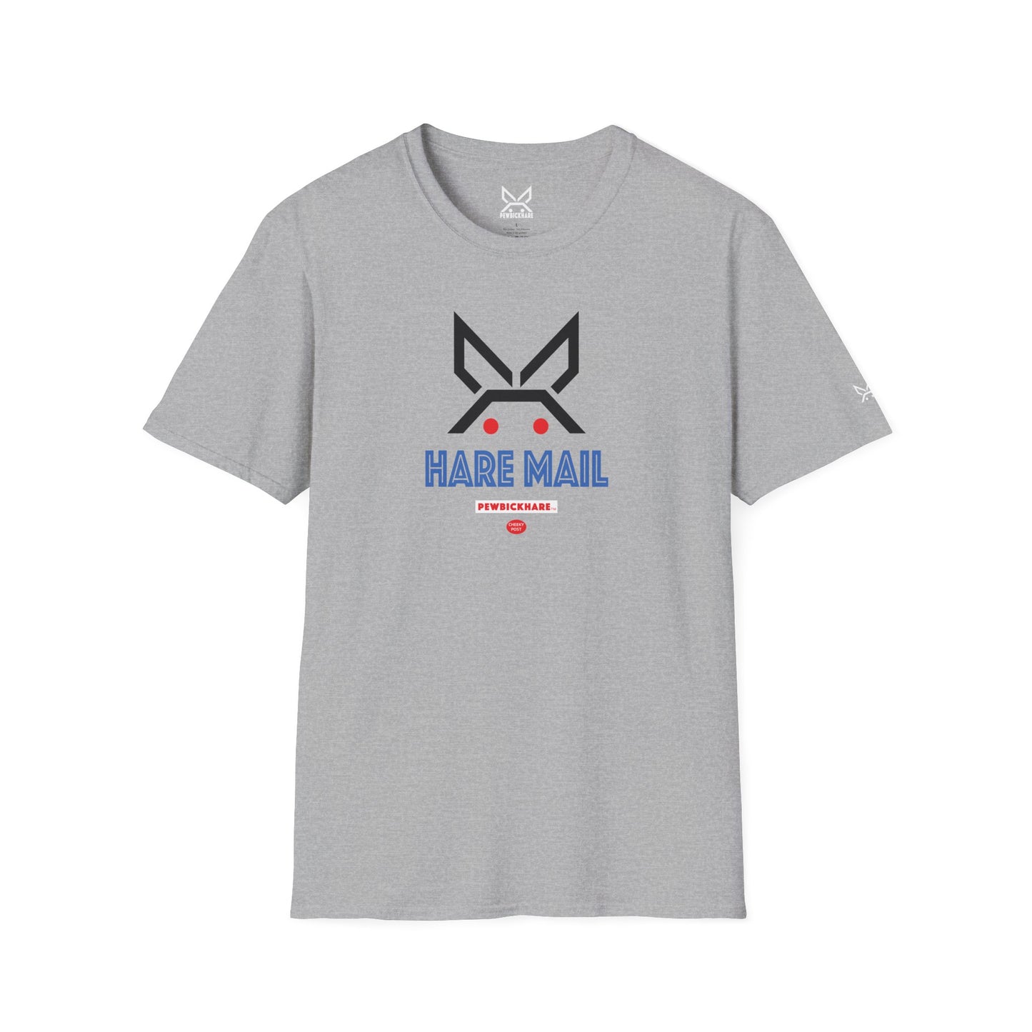 PBH "HARE MAIL" - (black edition) - Original Unisex Cotton T-shirt