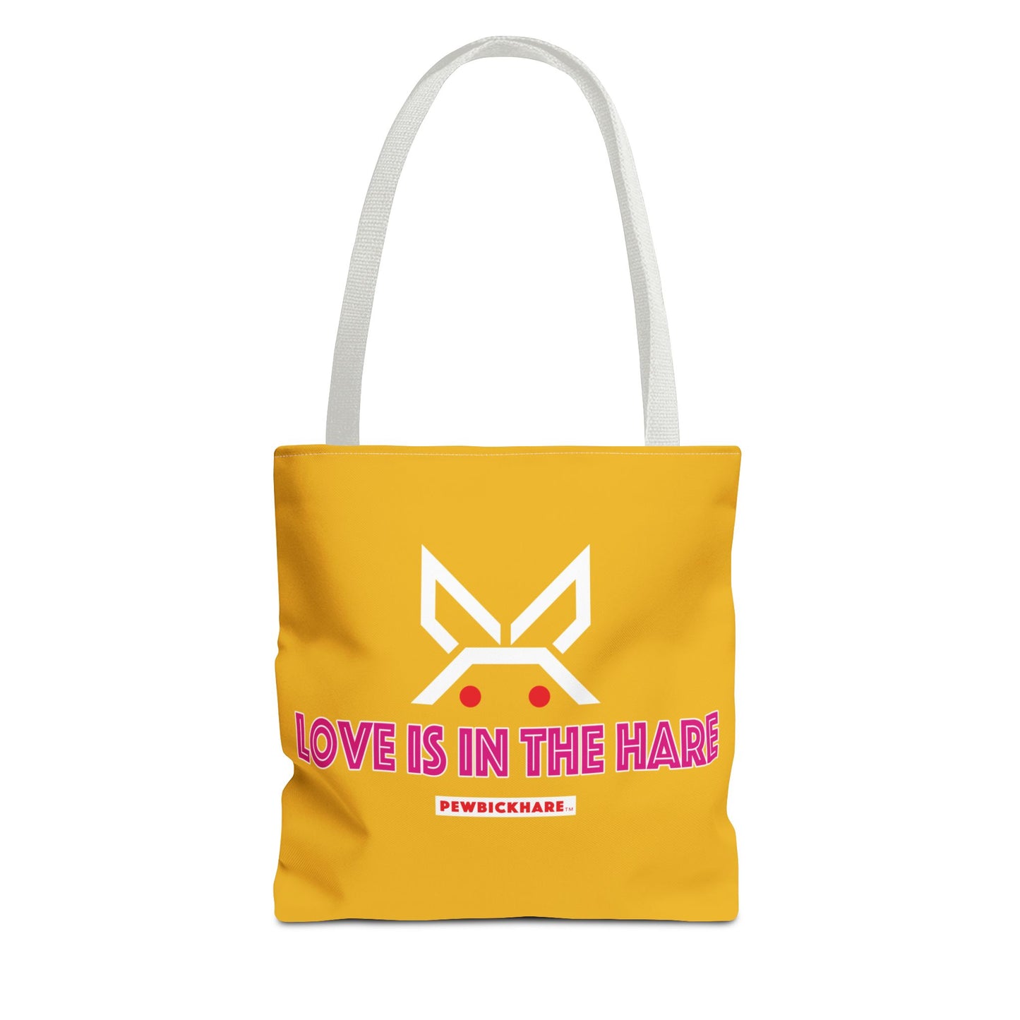 PBH 'LOVE IS IN THE HARE'  Yellow Tote Bag