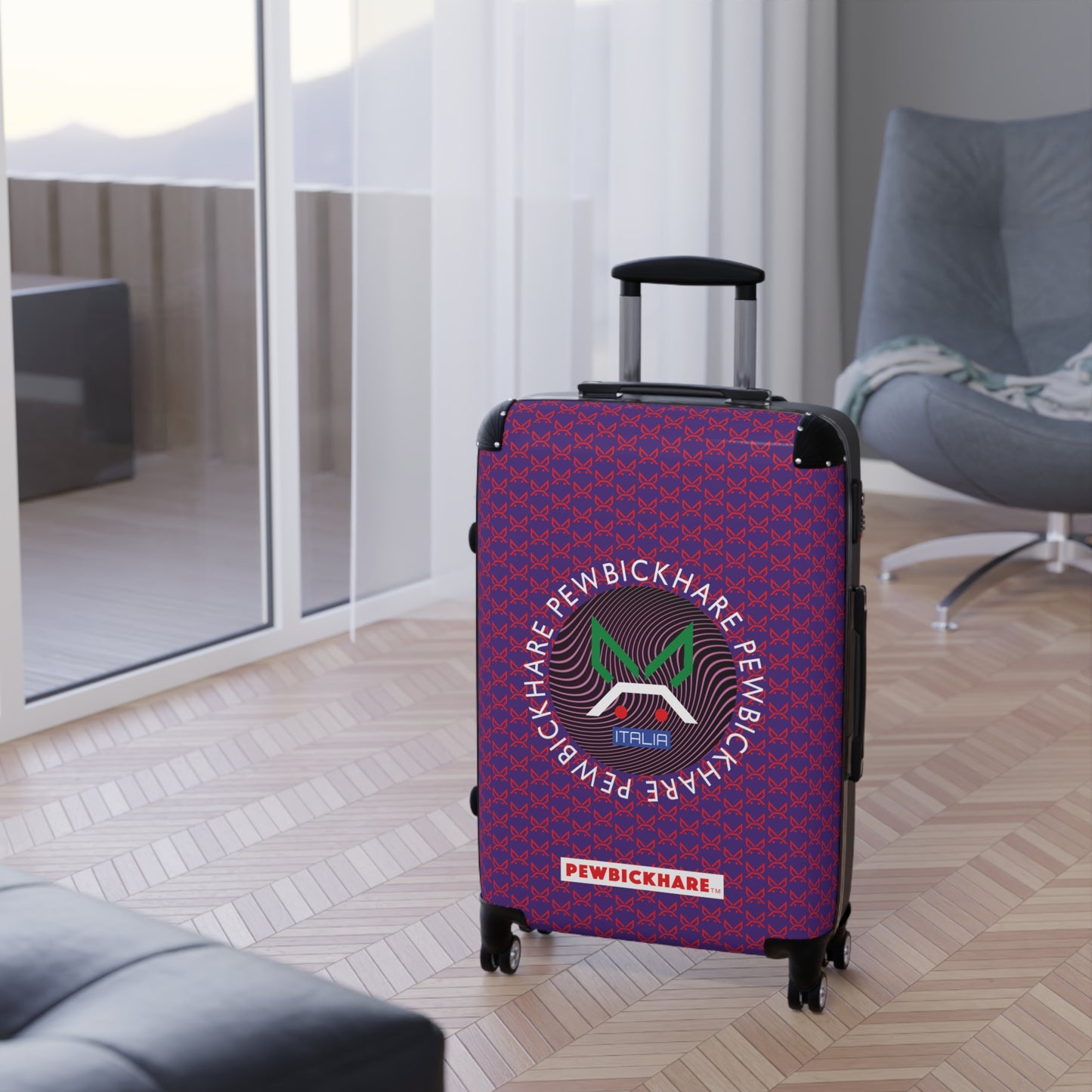 PBH - PEWBICKHARE ITALIA Design | Colorful Suitcase for Travel Lovers - PURPLE
