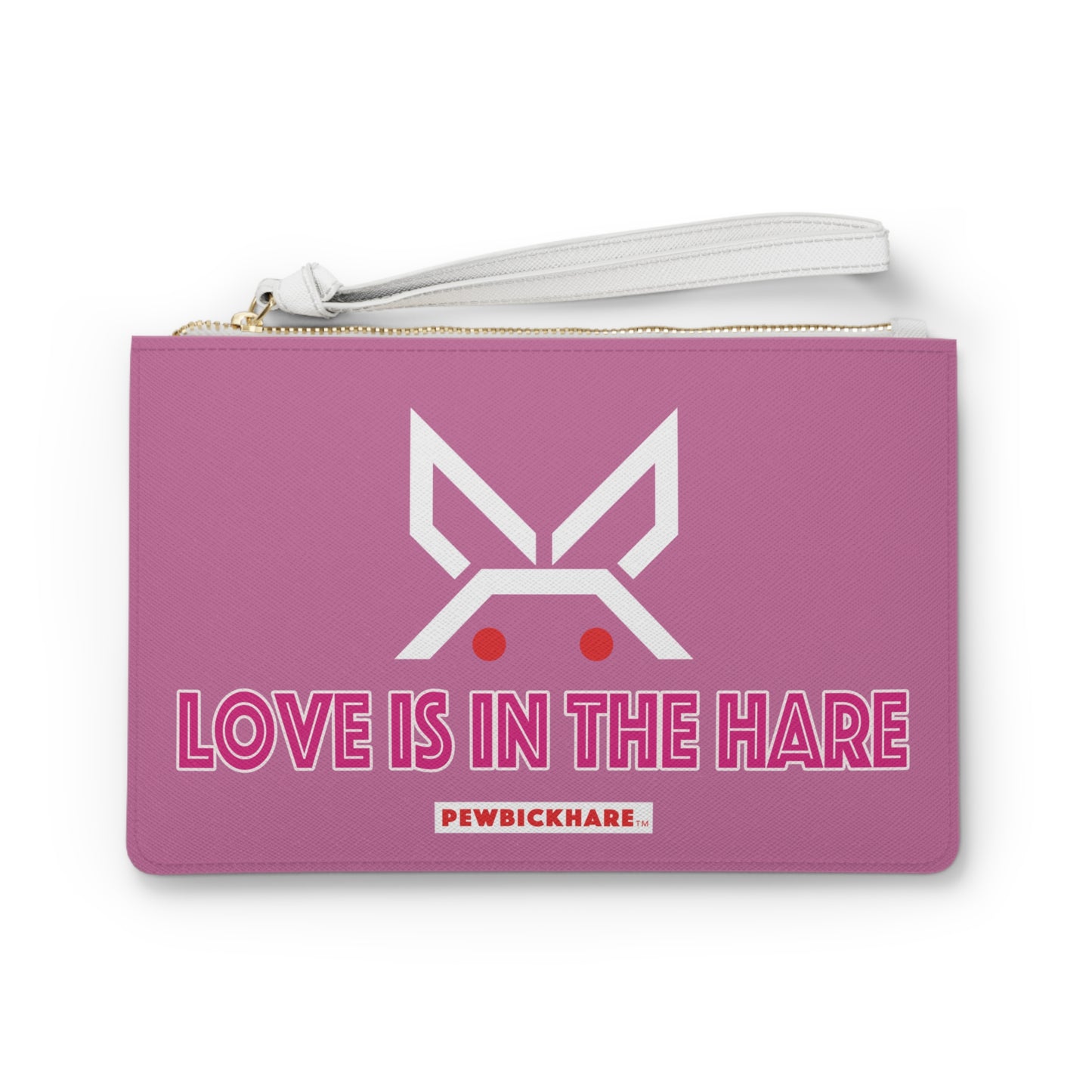 PBH Pink Clutch Bag - "Love is in the Hare"