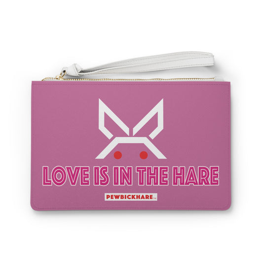 PBH Pink Clutch Bag - "Love is in the Hare"