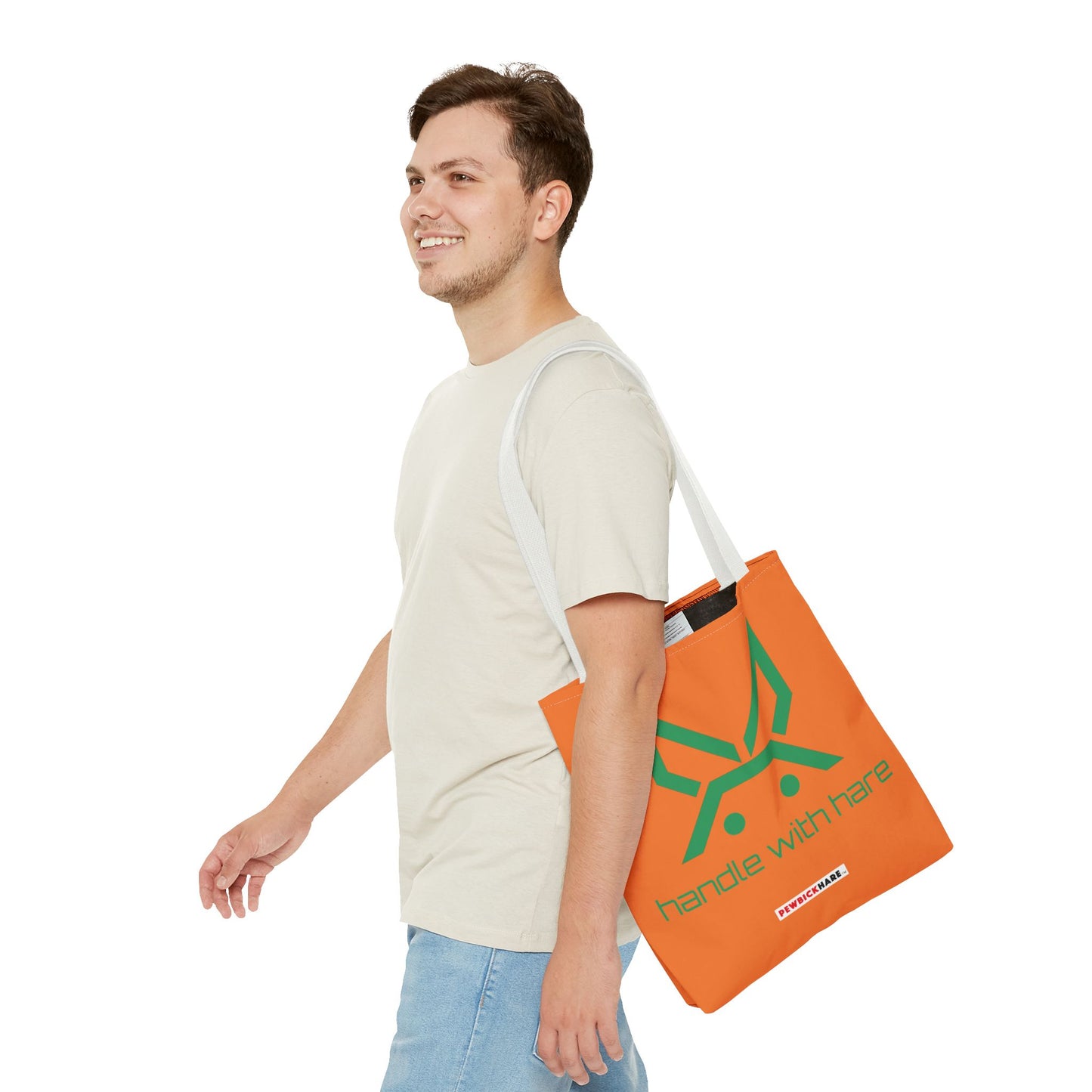PBH 'Handle with HARE'  Orange Tote Bag