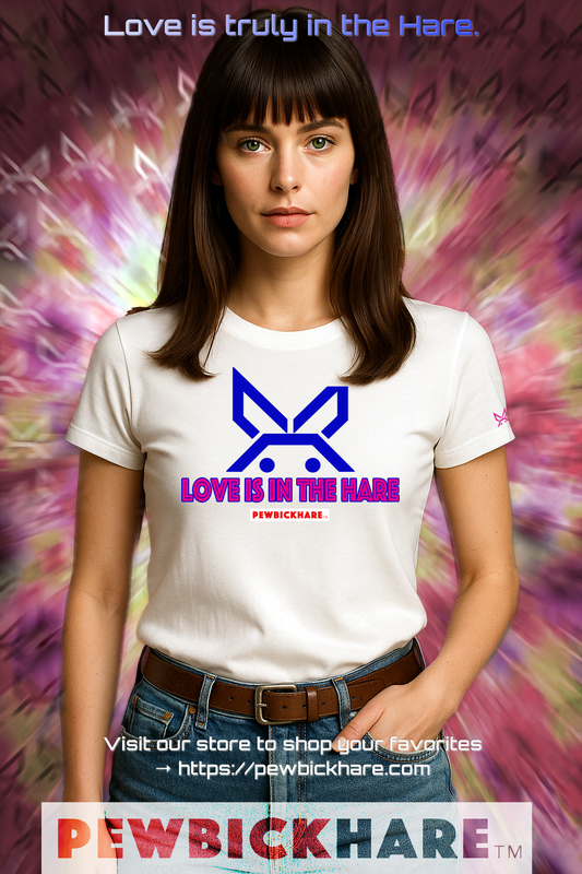 PBH "LOVE IS IN THE HARE" - (Hot Pink edition) - Original Unisex Cotton T-shirt