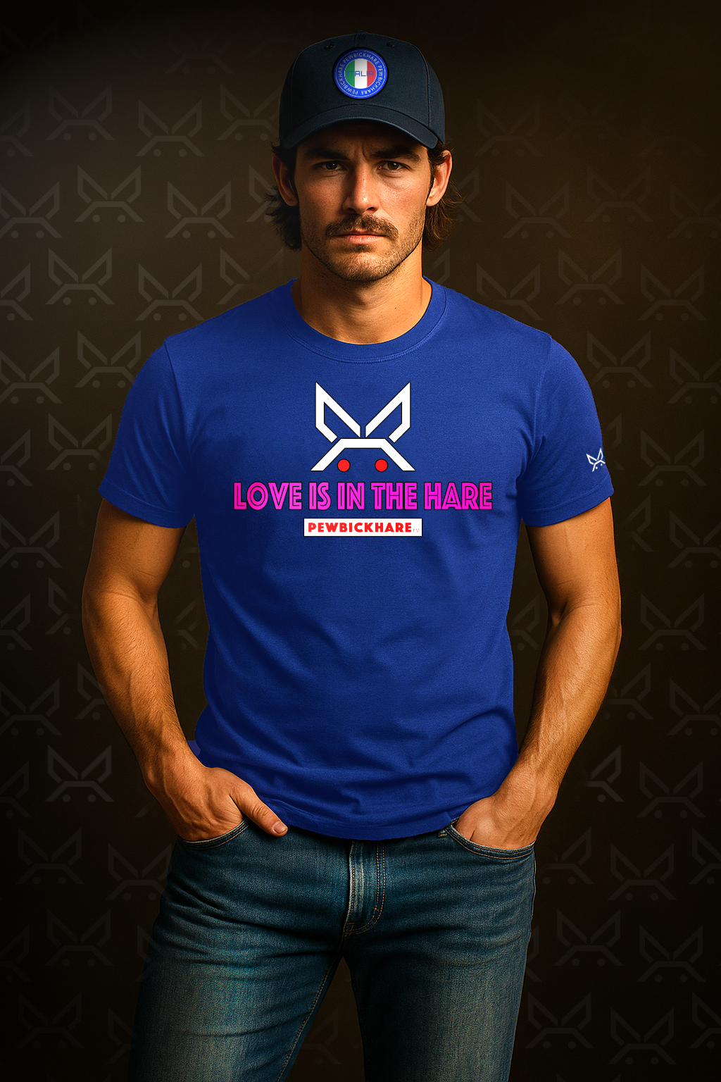 PBH "LOVE IS IN THE HARE" - (White/Pink edition) - Original Unisex Cotton T-shirt