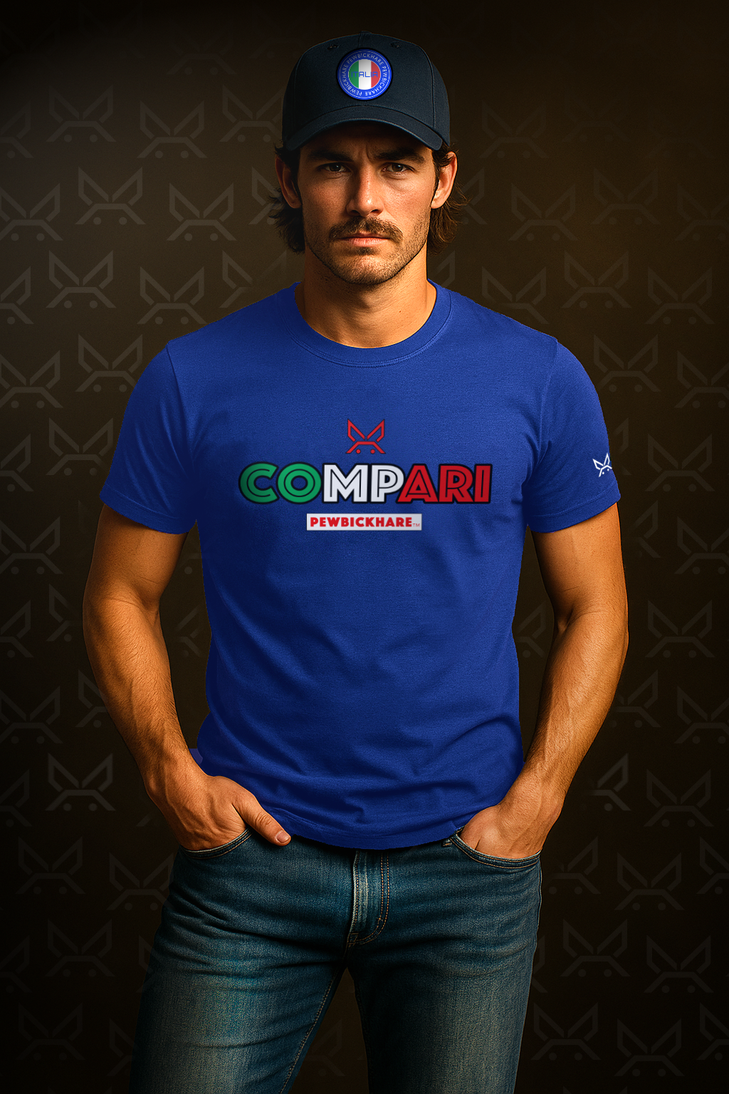 Men’s / Unisex Graphic T-Shirt – COMPARI ITALIA – PEWBICKHARE Italian Inspired Streetwear