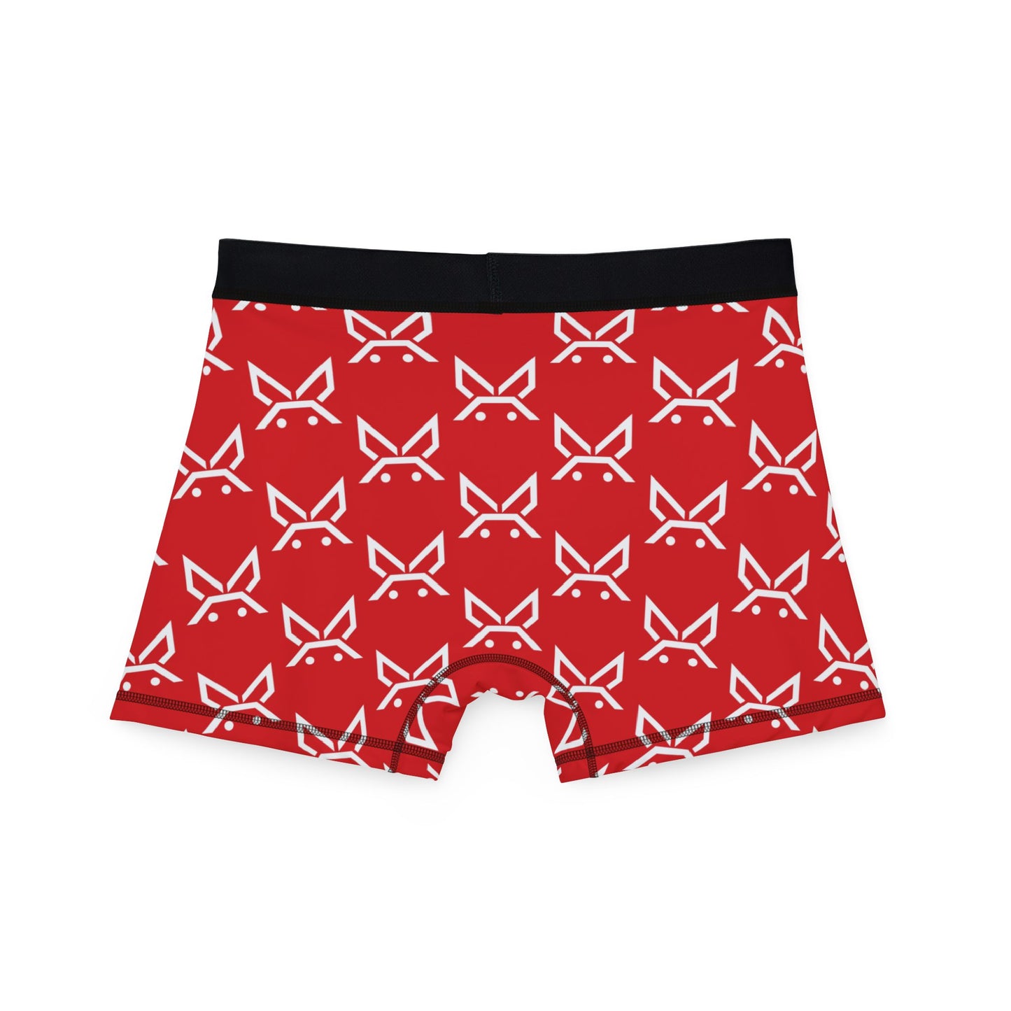 PBH "PEWBICKHARE UNDERWEAR - RED|WHITE PATTERN" Men's Boxer Briefs