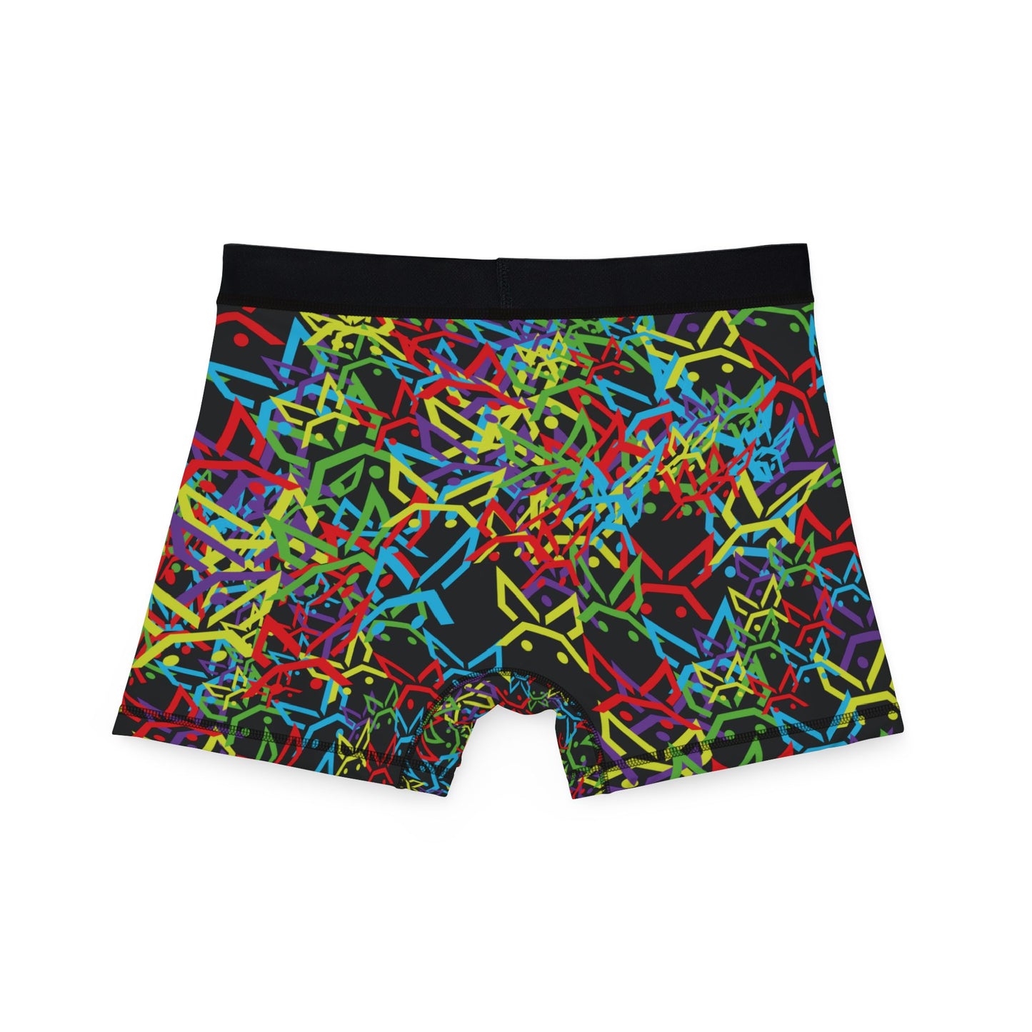 PBH "PEWBICKHARE UNDERWEAR" Neon HARE Pattern Men's Boxer Briefs