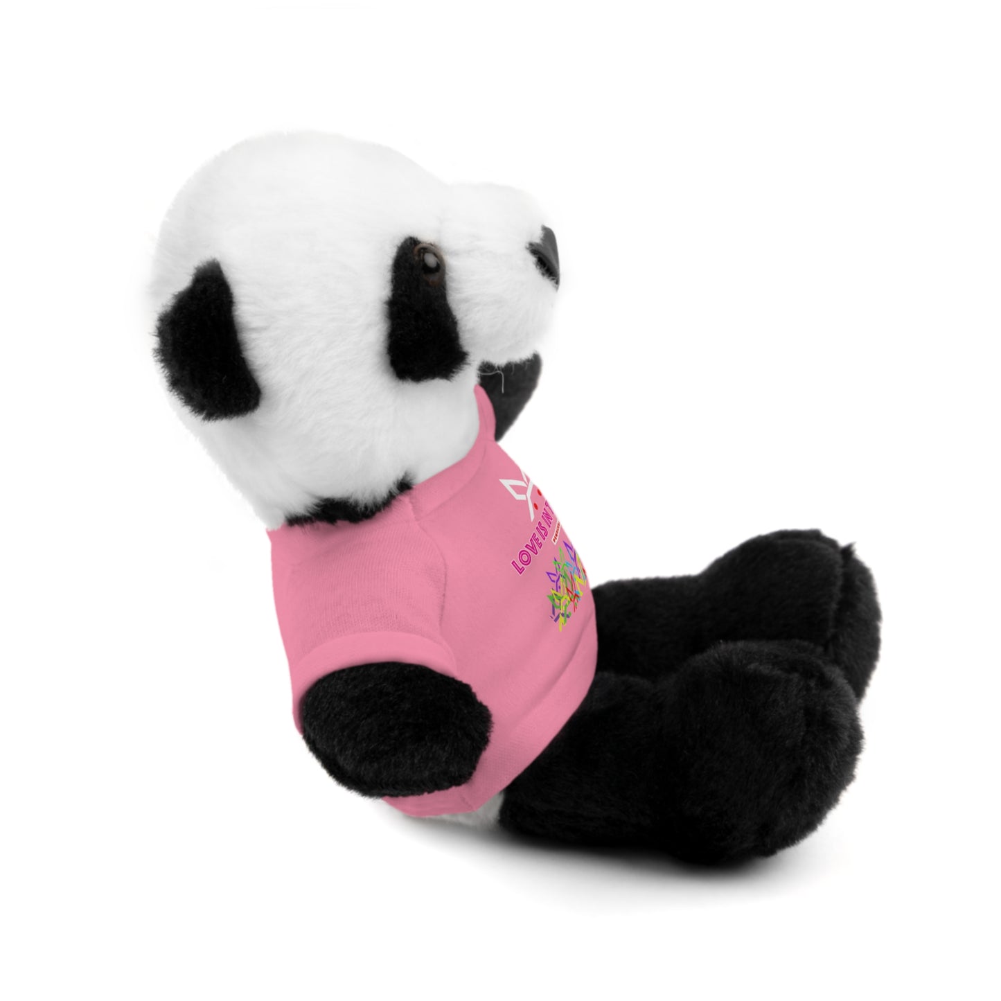 Stuffed animal with Graphic Tee - "Love Is In The Hare"