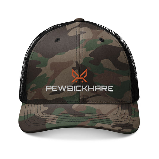 PBH Camouflage Trucker Hat — Embroidered Logo